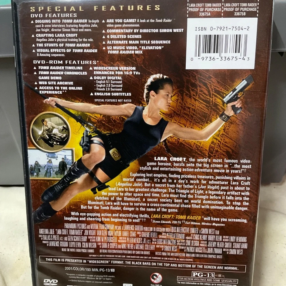 DVD - Lara Croft Tomb Raider. V175